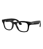 Meta Ray-Ban Gen2 Wayfarer, Shiny Black, Green transitions