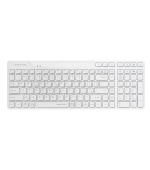 A4tech FStyler FBK27C AS, bezdrátová Dual mode Bluetooth+2,4G klávesnice, CZ, bílá