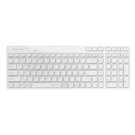 A4tech FStyler FBK27C AS, bezdrátová Dual mode Bluetooth+2,4G klávesnice, CZ, bílá