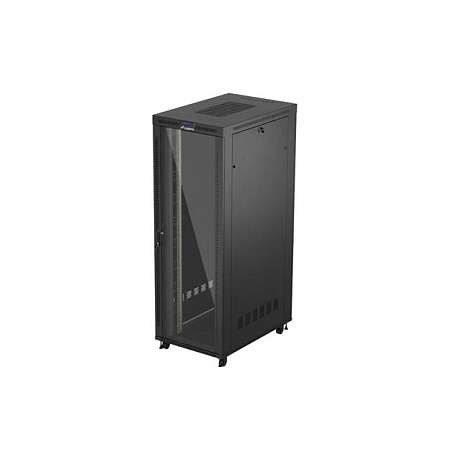 19" VOLNĚ STOJÍCÍ RACKOVÁ SKŘÍŇ 47U 800X1200 ČERNÉ SKLENĚNÉ DVEŘE LCD LANBERG (FLAT PACK) V2