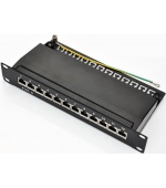Patch panel 10" STP cat.6 12portů