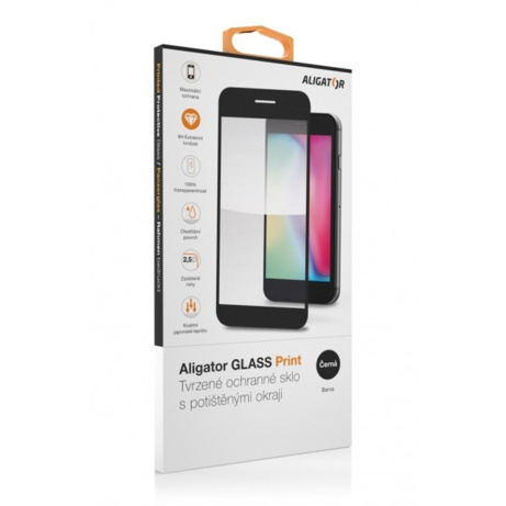 Aligator ochranné sklo PRINT iPhone 17 Pro černá