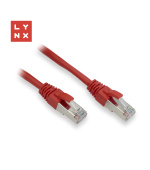LYNX FTP patch kabel Cat5e PVC, CCA, 7m, červený