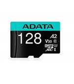 ADATA MicroSDXC karta 128GB Premier Pro UHS-I V30S (R:100/W:80 MB/s) + SD adaptér