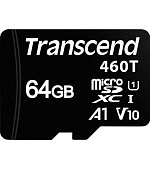 TRANSCEND Industrial Micro SDXC 460T 64GB, Class 10 UHS-I U1 A1, 3D TLC BiCS5