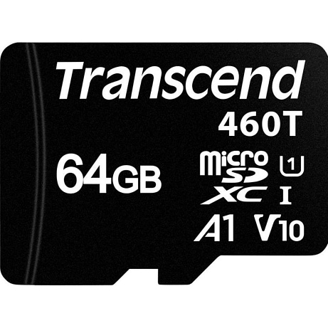 TRANSCEND Industrial Micro SDXC 460T 64GB, Class 10 UHS-I U1 A1, 3D TLC BiCS5