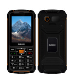 EVOLVEO StrongPhone Z6, IP68 odolný Dual SIM telefon, 2,8"LCD, 4000mAh, Powerbanka, černo-oranžový