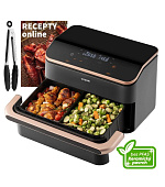Cosori Dual Blaze TwinFry chytrá horkovzdušná fritéza 10 L, keramika, černá