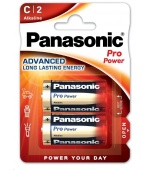PANASONIC Alkalické baterie Pro Power LR14PPG/2BP C 1,5V (Blistr 2ks)