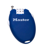 Master Lock Zatahovací kabelový zámek 4603EURD - modrý