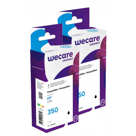 WECARE ARMOR sada ink pro HP CB335E 2x14ml,černá,