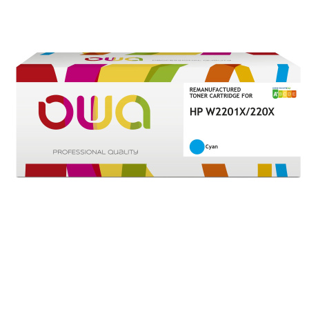 OWA Armor toner kompatibilní s HP W2201X, 220X, 5500st, modrá/cyan