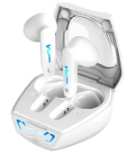 GENIUS bezdrátový headset TWS HS-M920BT/ bílý/ LED/ Bluetooth 5.0/ USB-C nabíjení