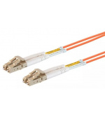 Optický patchkabel duplex LC-LC, 50/125 um MM, 0,5m OM2