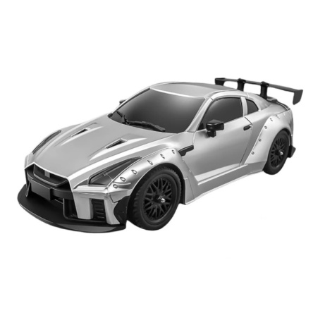 RC drift Nissan GTR 1/16 stříbrná