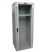 LEXI-Net 19" stojanový rozvaděč 37U 600x800 rozebiratelný, ventilační jednotka, termostat, kolečka, 600kg, sklo, šedý