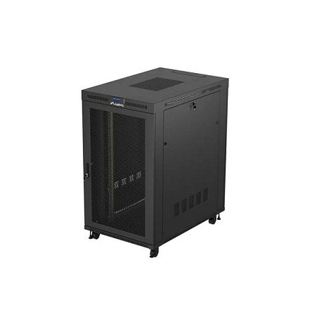 19" VOLNĚ STOJÍCÍ RACKOVÁ SKŘÍŇ 27U/800X1200 (FLAT PACK) S DVÍŘKY SE SÍŤKOU LCD ČERNÁ LANBERG