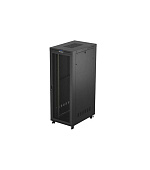 19" VOLNĚ STOJÍCÍ RACKOVÁ SKŘÍŇ 47U 800X1200 ČERNÝ LCD S PERFOROVANÝMI DVEŘMI LANBERG (FLAT PACK) V2