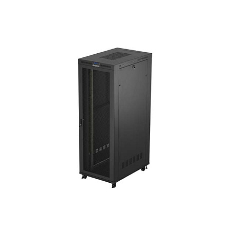 19" VOLNĚ STOJÍCÍ RACKOVÁ SKŘÍŇ 47U 800X1200 ČERNÝ LCD S PERFOROVANÝMI DVEŘMI LANBERG (FLAT PACK) V2