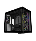 Cooler Master case Elite 600, ATX, Průhledná bočnice, 4x 120mm Fan, Černá