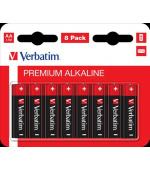VERBATIM Alkalické baterie AA, 8 PACK , LR6