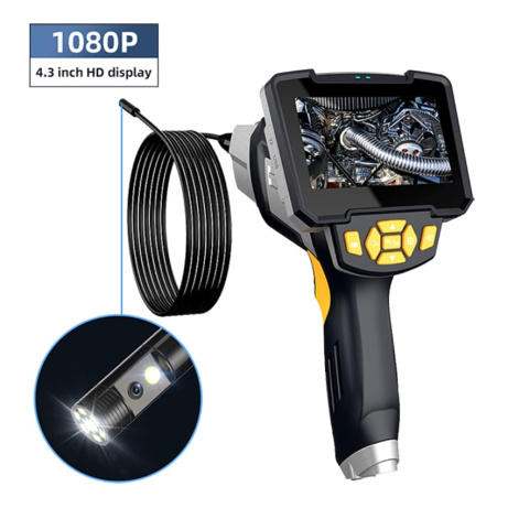 W-Star Endoskopická kamera WSNF112D-5, 1080P HD 4,3" LCD, duální sonda 8mm, 5m, polotvrdý