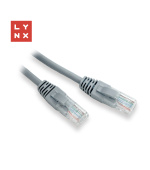 LYNX UTP patch kabel Cat5e, PVC, CCA, 3m, šedý
