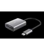 TRUST čtečka paměťových karet DALYX Fast, externí, USB-C, 8cm