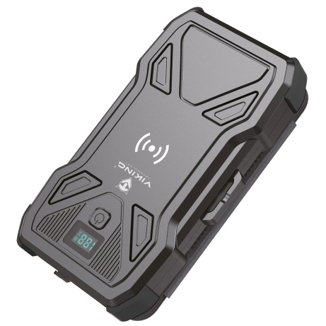 Solární powerbanka VIKING TYR I/Output:1xUSB-C,2xUSB-A/Wireless charge 15W max/10000mAh/LED světlo