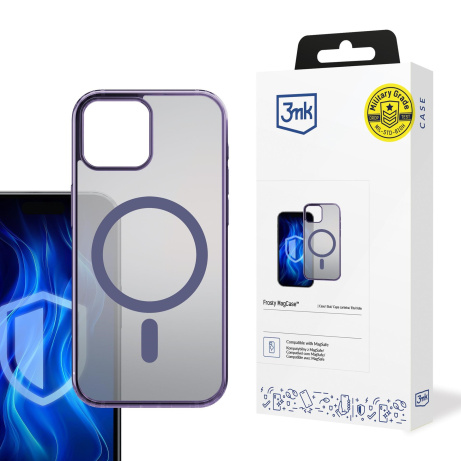 3mk ochranný kryt Frosty MagCase Purple pro Apple iPhone 13