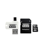 GOODRAM microSDXC karta 128GB M1A4 All-in-one (R:100/W:10 MB/s), UHS-I Class 10, U1 + Adapter + OTG card reader/čtečka