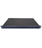 Optická vana výsuvná 1U, 24x SC simplex (24x LC duplex, 24x E2000) s kazetou OPTRONIC pro 24 svárů, černá