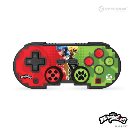 Hyperkin Pixel Art Bluetooth Controller Official ZagToons Edition for N. Switch®/PC/Mac®/Android® (Bug & Cat)