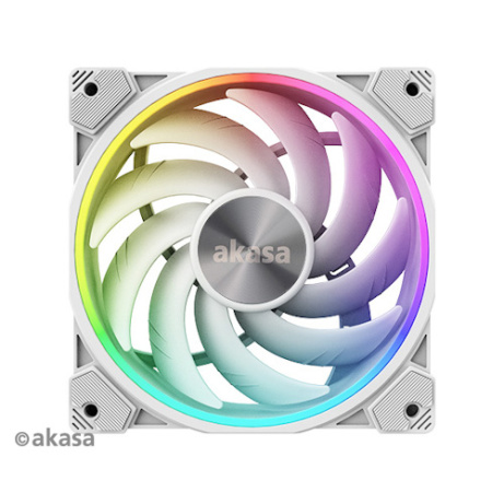 ventilátor Akasa - 12 cm - SOHO AR argb bílý