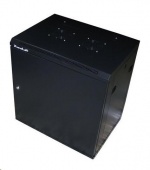 XtendLan 19" nástěnný rozvaděč 22U 600x450, nosnost 60kg, plné dveře, svařený, proti vykradení,černý