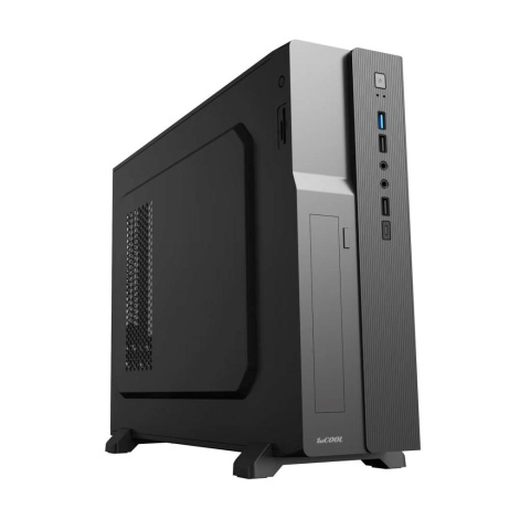 1stCOOL skříň COMPACT 1, Micro Tower, AU, USB 3.0, USB-C, CR, 1x 80mm Fan, černá