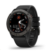 Garmin epix Pro (Gen 2) Glass - 51 mm - Gray / Black Silicone Band EU