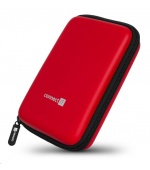CONNECT IT HardShellProtect pevné skořepinové ochranné pouzdro na 2,5" HDD, červená