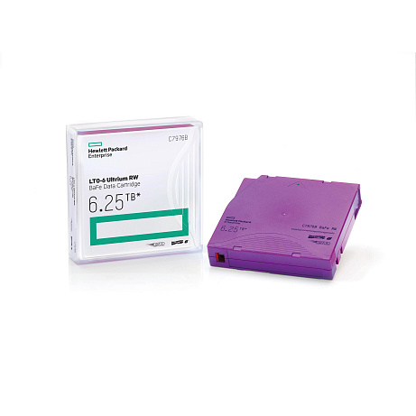 HP LTO-6 Ultrium 6.25TB MP RW Data Cartridge C7976A (1x LTO6 Ultrium 6.25TB MPRWDataCartridge + WriteOn Label)