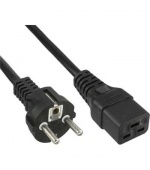 PremiumCord Kabel síťový k počítači 230V 16A 3m IEC 320 C19 konektor