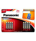 PANASONIC Alkalické baterie - Pro Power AAA 4+4F 1,5V balení - 8ks