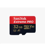SanDisk Micro SDXC karta 32GB Extreme PRO (100MB/s, Class 10 UHS-I V30) + adaptér