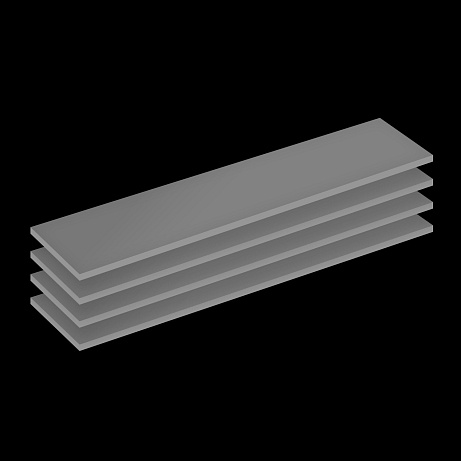 ARCTIC Thermal pad TP-4 (120x20mm, 1.0mm - 4 Pack) - prémiová teplovodivá podložka pod chladič balen