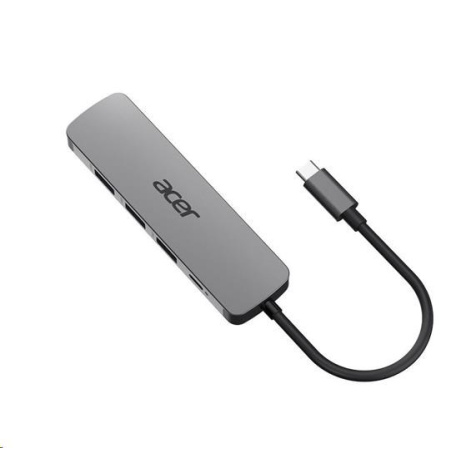 Acer 5IN1 Type- C dongle,HDMI,USB3.0,USB-C,100W PD,Dark Silver