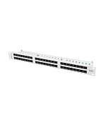 PATCH PANEL 48 PORTŮ 1U 19" CAT.6 UTP ŠEDÝ LANBERG