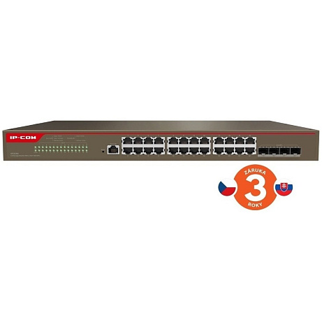 Tenda IP-COM G5328X Cloud L3 Managed 10G Switch, 24x 1GB RJ45, 4x 10G SFP+, Rackmonut