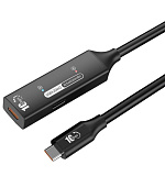 PremiumCord USB-C 3.2 Gen 2 repeater a prodlužovací kabel Male-Female, 10Gbps Aluminium 7m
