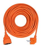 Solight 1z prodlužovací přívod - spojka, 15m, 3 x 1,5mm2, oranžová