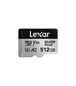 Lexar 512GB H-P Silver Plus microSDHC s adp C10 A2