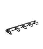 LANBERG19" PANEL PRO SPRÁVU KABELŮ 5 KROUŽKŮ - TYP B 1U ČERNÝ
